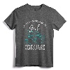 Drumset Percussion Drummer Women Girls Kids Gift Drums T-Shirt - Musical Instrument Tee for Female Drummers and Kids