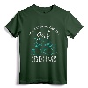 Drumset Percussion Drummer Women Girls Kids Gift Drums T-Shirt - Musical Instrument Tee for Female Drummers and Kids