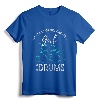 Drumset Percussion Drummer Women Girls Kids Gift Drums T-Shirt - Musical Instrument Tee for Female Drummers and Kids