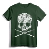 Death Drummer Metal Vintage Drum Set Drumsticks Gift T-Shirt - Stylish Tee for Drummers and Music Lovers