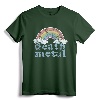 DEATH METAL Rainbow Funny Retro Vintage Rock Music Metalhead T-Shirt - Sarcastic Heavy Metal Apparel for Musicians and Fans