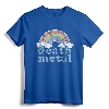 DEATH METAL Rainbow Funny Retro Vintage Rock Music Metalhead T-Shirt - Sarcastic Heavy Metal Apparel for Musicians and Fans