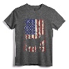 Patriotic Goat 4th of July American Flag T-Shirt - USA Pride Goat Tee for Men, Women, and Kids