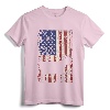 Patriotic Goat 4th of July American Flag T-Shirt - USA Pride Goat Tee for Men, Women, and Kids
