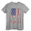 Patriotic Goat 4th of July American Flag T-Shirt - USA Pride Goat Tee for Men, Women, and Kids