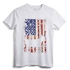 Patriotic Goat 4th of July American Flag T-Shirt - USA Pride Goat Tee for Men, Women, and Kids