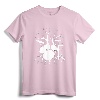 Live the Beat Drum T-Shirt, Drummer Gift for Musician - Nature-Inspired Drum Set Silhouette Tee for Creative Drummers