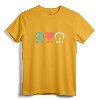 Peace Love Bernie Sanders 2020 T-Shirt - Supporter Apparel for Progressive Voters - Lightweight Classic Fit Tee