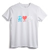 Peace Love Bernie Sanders 2020 T-Shirt - Supporter Apparel for Progressive Voters - Lightweight Classic Fit Tee